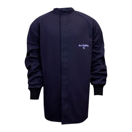 National Safety Apparel ArcGuard 12 cal UltraSoft Arc Flash Coat, 2XL, Navy, C04UP032XL32 C04UP032X32